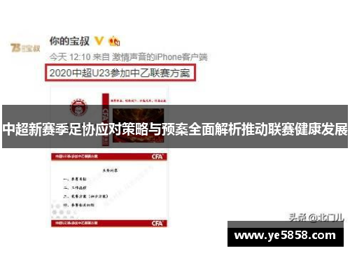 中超新赛季足协应对策略与预案全面解析推动联赛健康发展